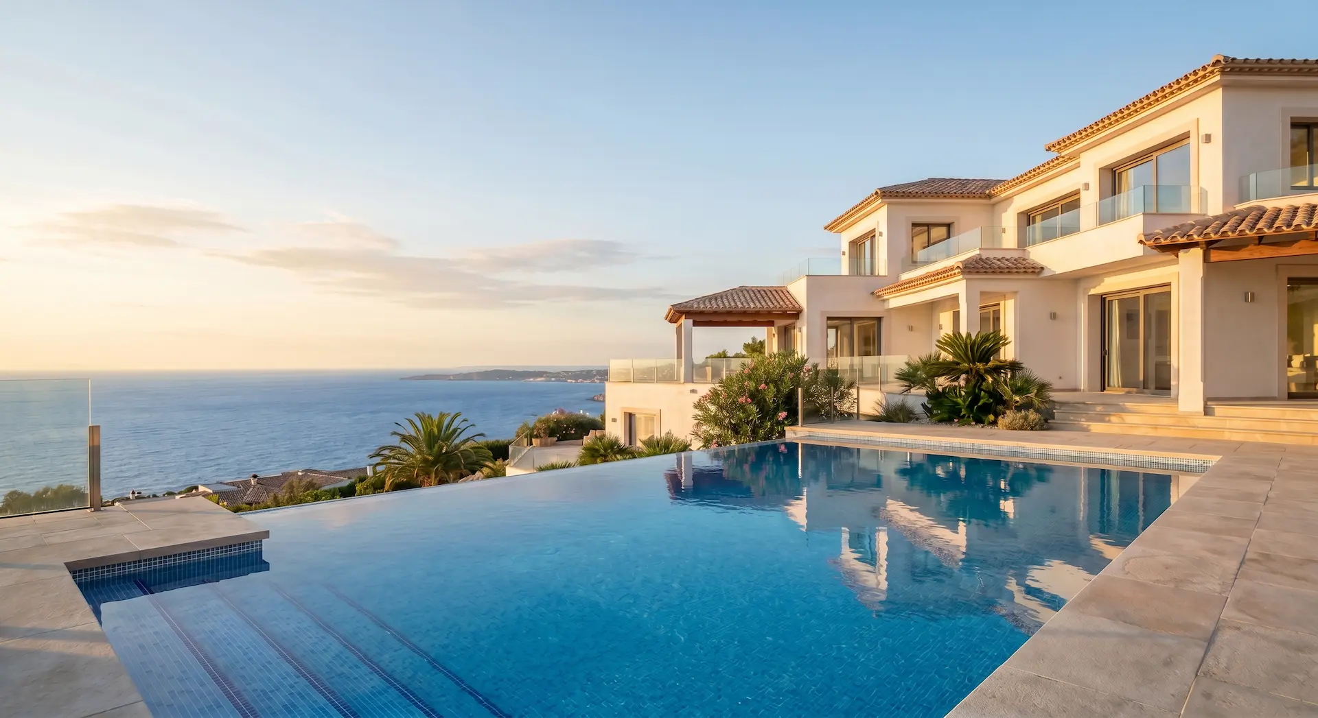 Luxury Mediterranean villa with infinity pool